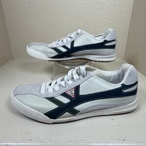 GUESS GMBrisco Fashion Looks light Grey & Blue Mens Shoes (Size: 10.5)